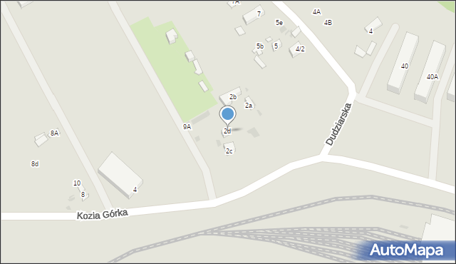 Warszawa, Kozia Górka, 2d, mapa Warszawy