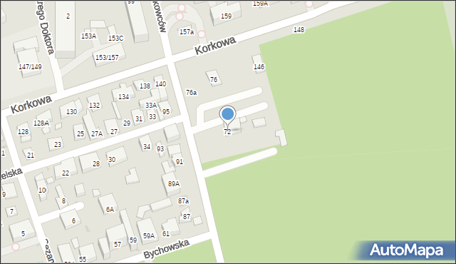 Warszawa, Kościuszkowców, 72, mapa Warszawy