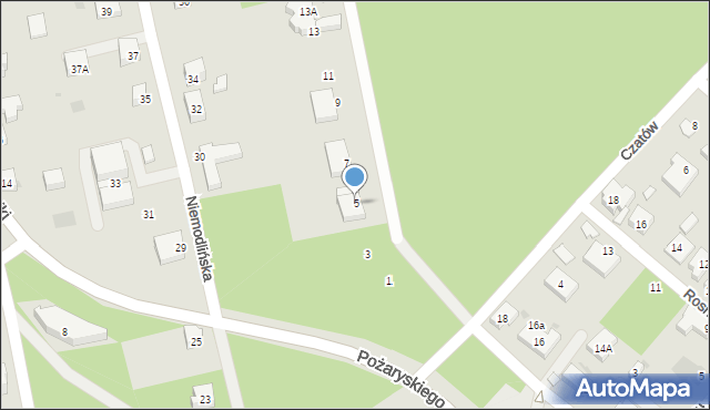 Warszawa, Kosynierów, 5, mapa Warszawy