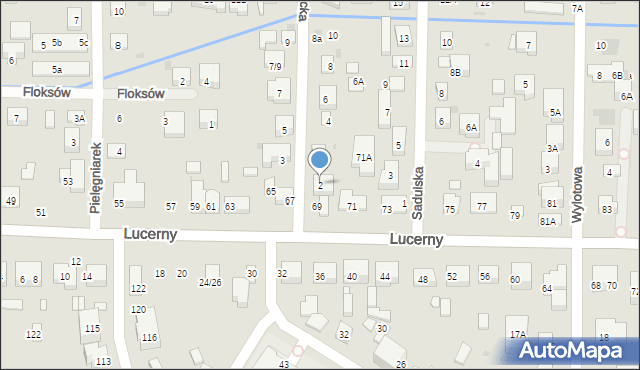 Warszawa, Koryncka, 2, mapa Warszawy