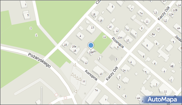 Warszawa, Konopna, 14A, mapa Warszawy