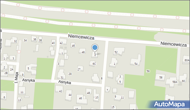 Warszawa, Kościuszki Tadeusza, gen., 2, mapa Warszawy
