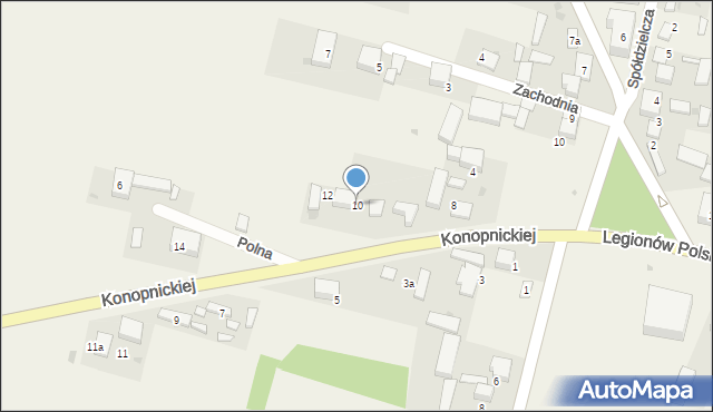 Wartkowice, Konopnickiej Marii, 10, mapa Wartkowice