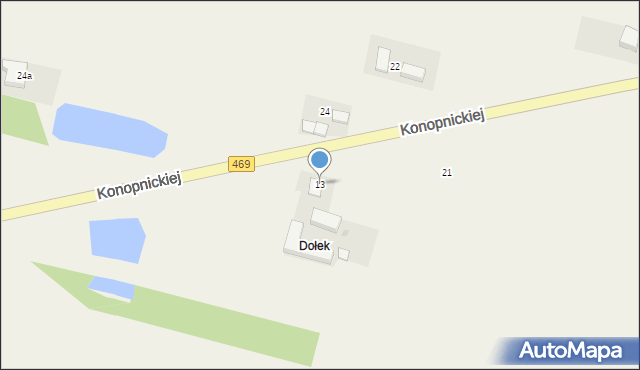 Wartkowice, Konopnickiej Marii, 13, mapa Wartkowice
