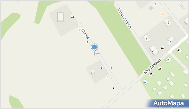 Warzenko, Konna, 7, mapa Warzenko