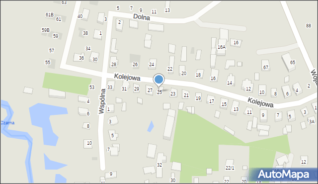 Wasilków, Kolejowa, 25, mapa Wasilków