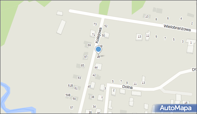 Wasilków, Kolejowa, 46, mapa Wasilków