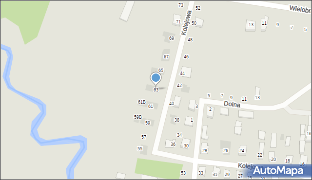 Wasilków, Kolejowa, 63, mapa Wasilków