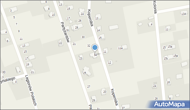 Węgierska Górka, Kopernika Mikołaja, 34, mapa Węgierska Górka