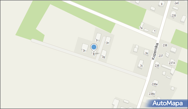 Węglewice, Kopernika Mikołaja, 3j, mapa Węglewice