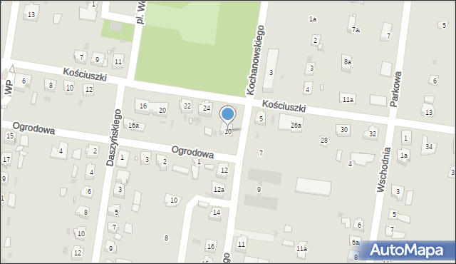 Węgliniec, Kochanowskiego Jana, 10, mapa Węgliniec