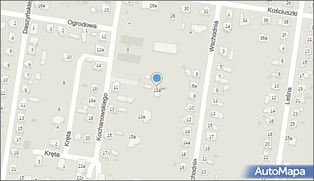 Węgliniec, Kochanowskiego Jana, 11a, mapa Węgliniec