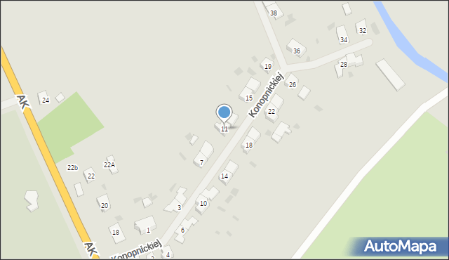 Węgorzewo, Konopnickiej Marii, 11, mapa Węgorzewo