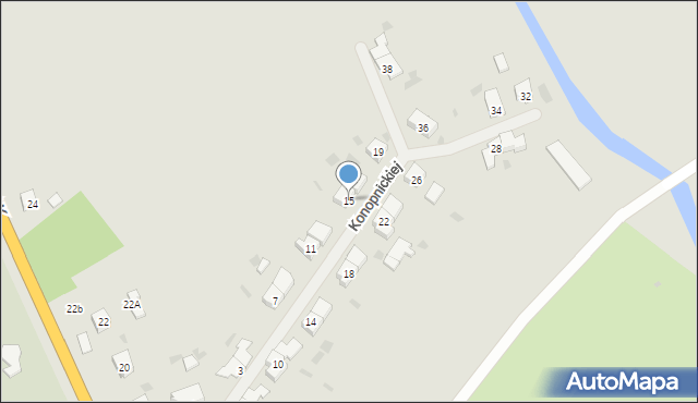 Węgorzewo, Konopnickiej Marii, 15, mapa Węgorzewo