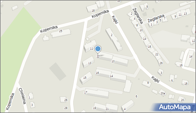 Węgorzewo, Kopernika Mikołaja, 12, mapa Węgorzewo