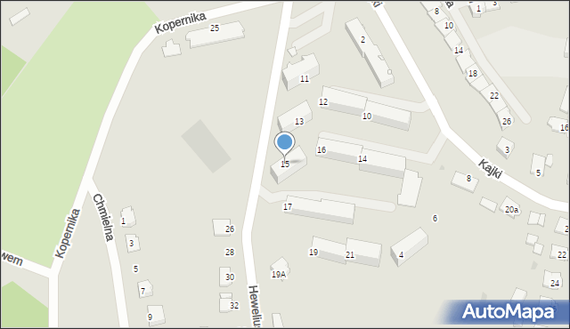 Węgorzewo, Kopernika Mikołaja, 15, mapa Węgorzewo