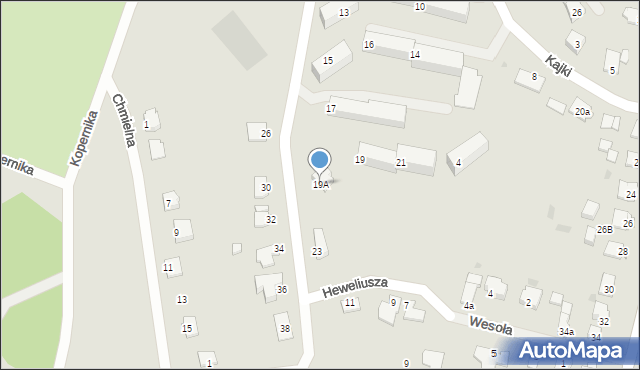 Węgorzewo, Kopernika Mikołaja, 19A, mapa Węgorzewo