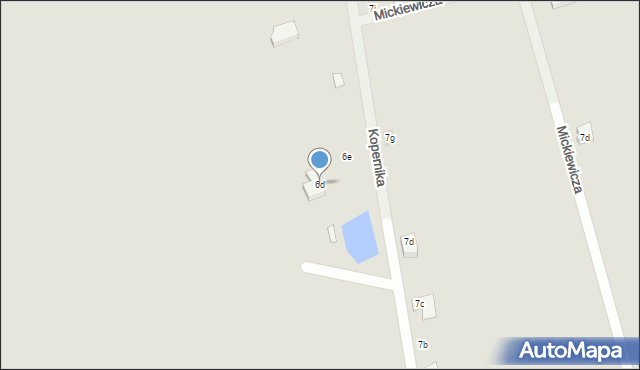 Węgorzyno, Kopernika Mikołaja, 6d, mapa Węgorzyno