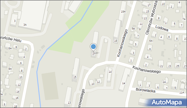 Wejherowo, Kochanowskiego Jana, 17, mapa Wejherowo