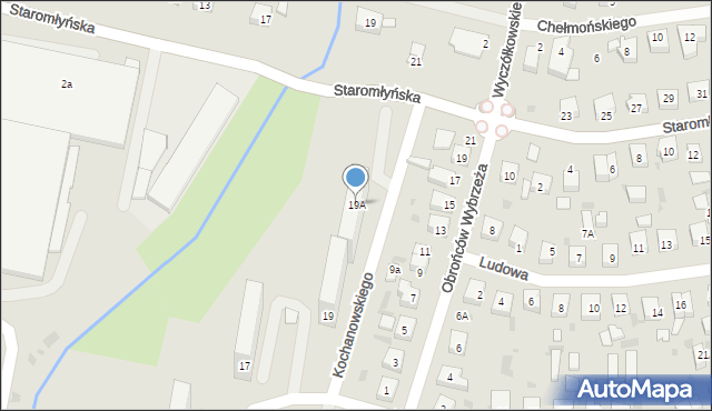 Wejherowo, Kochanowskiego Jana, 19A, mapa Wejherowo