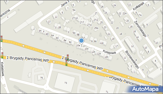 Wejherowo, Kolejowa, 10b, mapa Wejherowo