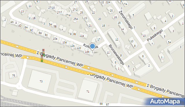 Wejherowo, Kolejowa, 14d, mapa Wejherowo