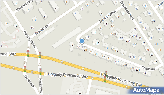 Wejherowo, Kolejowa, 4, mapa Wejherowo