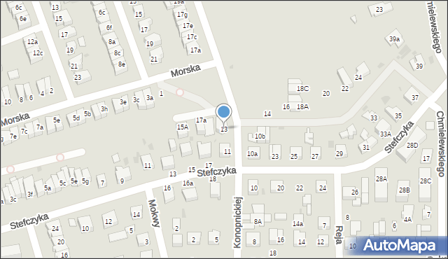 Wejherowo, Konopnickiej Marii, 13, mapa Wejherowo