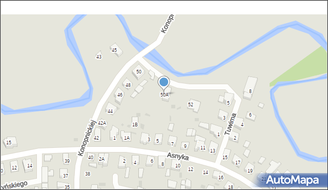 Wejherowo, Konopnickiej Marii, 50A, mapa Wejherowo