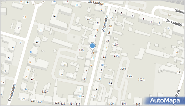 Wejherowo, Kopernika Mikołaja, 13, mapa Wejherowo