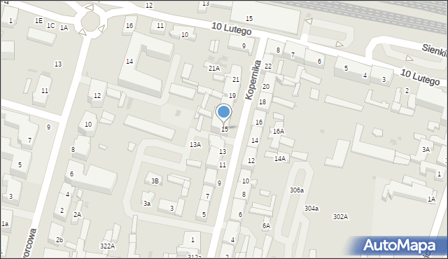 Wejherowo, Kopernika Mikołaja, 15, mapa Wejherowo