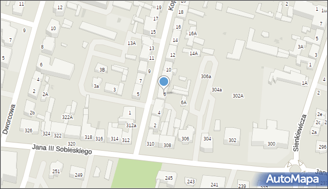 Wejherowo, Kopernika Mikołaja, 6, mapa Wejherowo