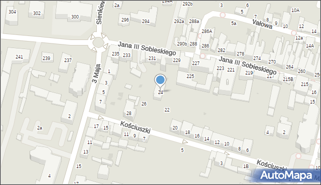 Wejherowo, Kościuszki Tadeusza, gen., 24, mapa Wejherowo