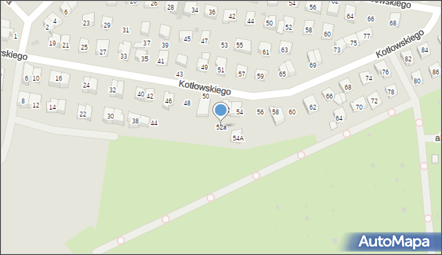 Wejherowo, Kotłowskiego Jana, 52a, mapa Wejherowo