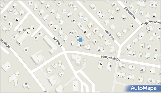 Wejherowo, Kotłowskiego Jana, 7, mapa Wejherowo