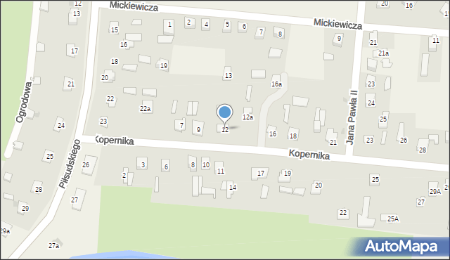 Werbkowice, Kopernika Mikołaja, 12, mapa Werbkowice