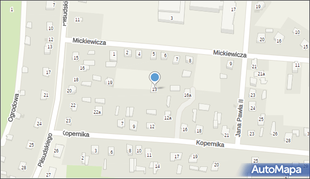 Werbkowice, Kopernika Mikołaja, 13, mapa Werbkowice