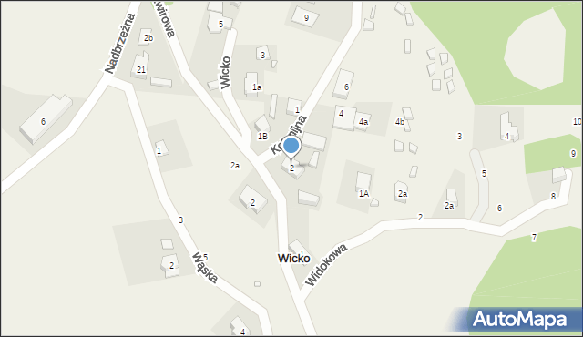 Wicko, Kolonijna, 2, mapa Wicko