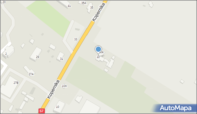 Wielbark, Kopernika Mikołaja, 12, mapa Wielbark