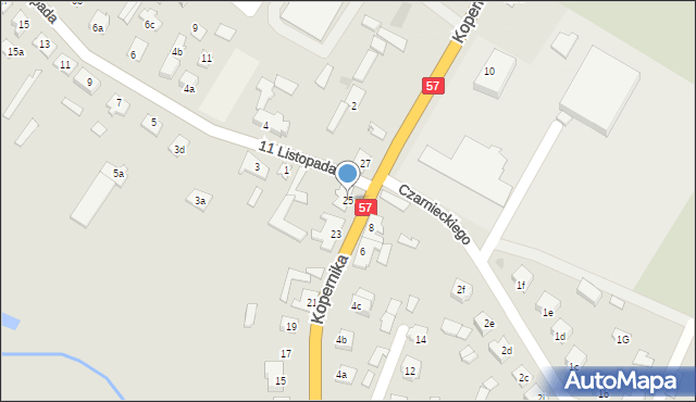 Wielbark, Kopernika Mikołaja, 25, mapa Wielbark