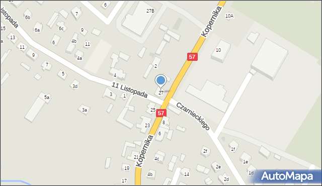 Wielbark, Kopernika Mikołaja, 27, mapa Wielbark