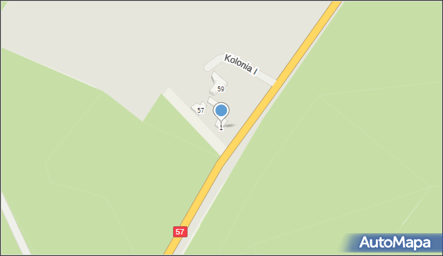 Wielbark, Kopernika Mikołaja, 55, mapa Wielbark