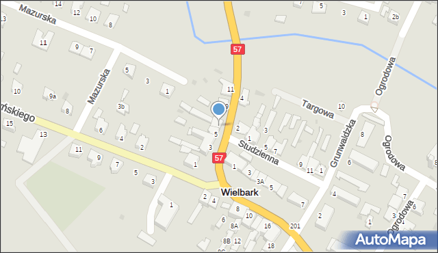 Wielbark, Kopernika Mikołaja, 7, mapa Wielbark