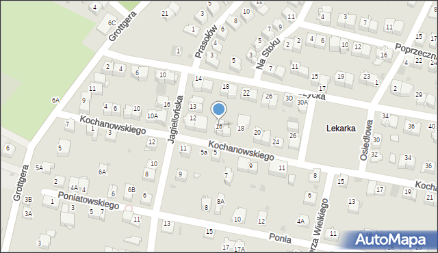 Wieliczka, Kochanowskiego Jana, 16, mapa Wieliczka