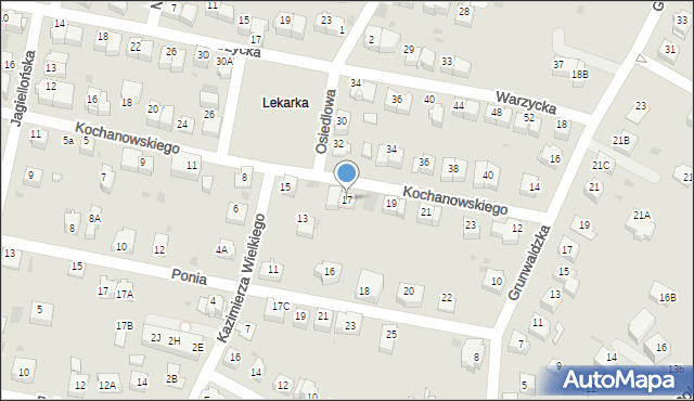 Wieliczka, Kochanowskiego Jana, 17, mapa Wieliczka