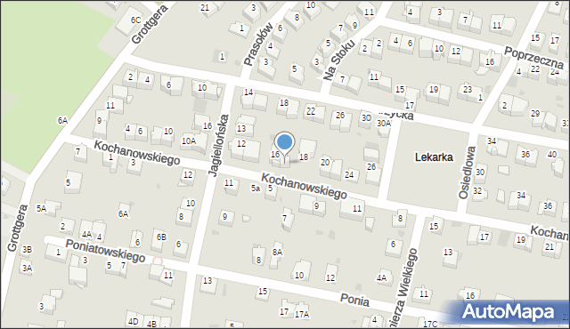 Wieliczka, Kochanowskiego Jana, 18A, mapa Wieliczka