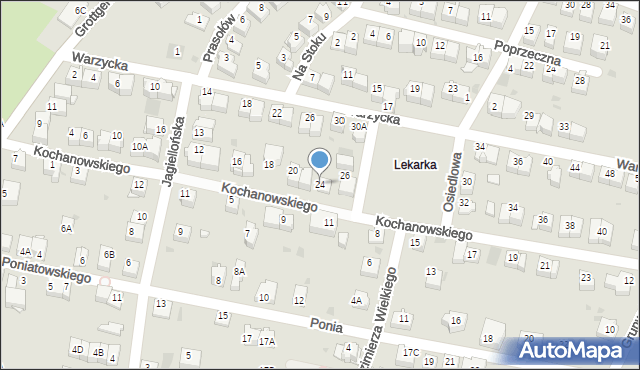 Wieliczka, Kochanowskiego Jana, 24, mapa Wieliczka