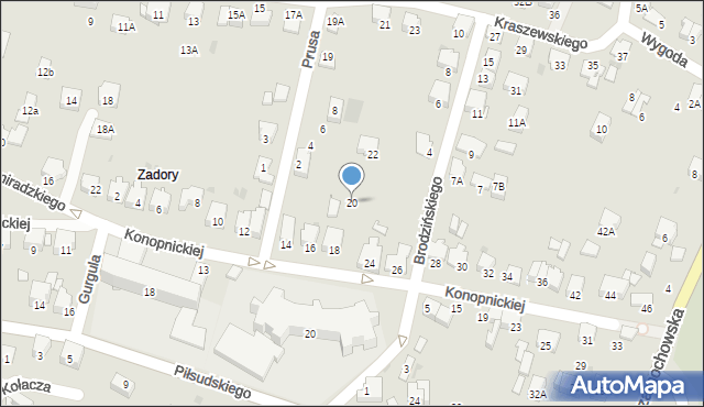 Wieliczka, Konopnickiej Marii, 20, mapa Wieliczka