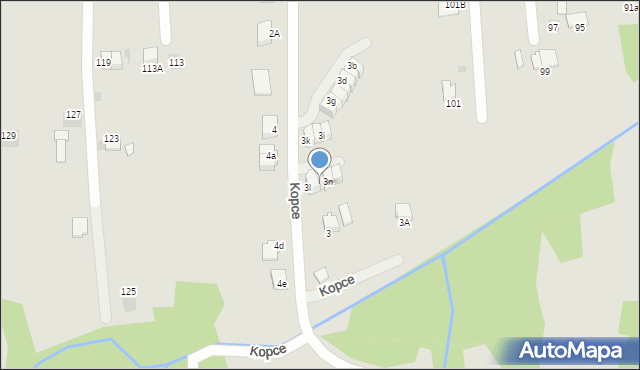 Wieliczka, Kopce, 3m, mapa Wieliczka