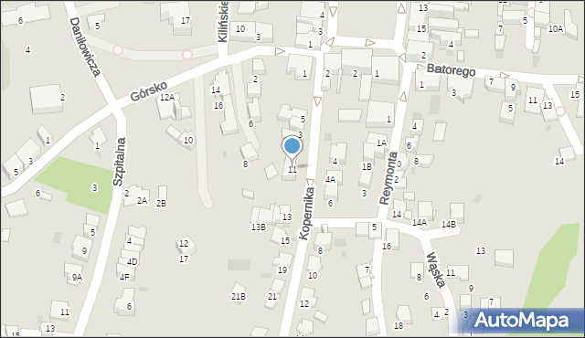 Wieliczka, Kopernika Mikołaja, 11, mapa Wieliczka